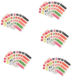 ifundom 5 Series Vendajes De Colores Vendaje Adhesivo Suave Parches De Color Pequeña Ronda Vendas De Colores Vendas De Heridas PE Impermeable 50 Piezas X 5