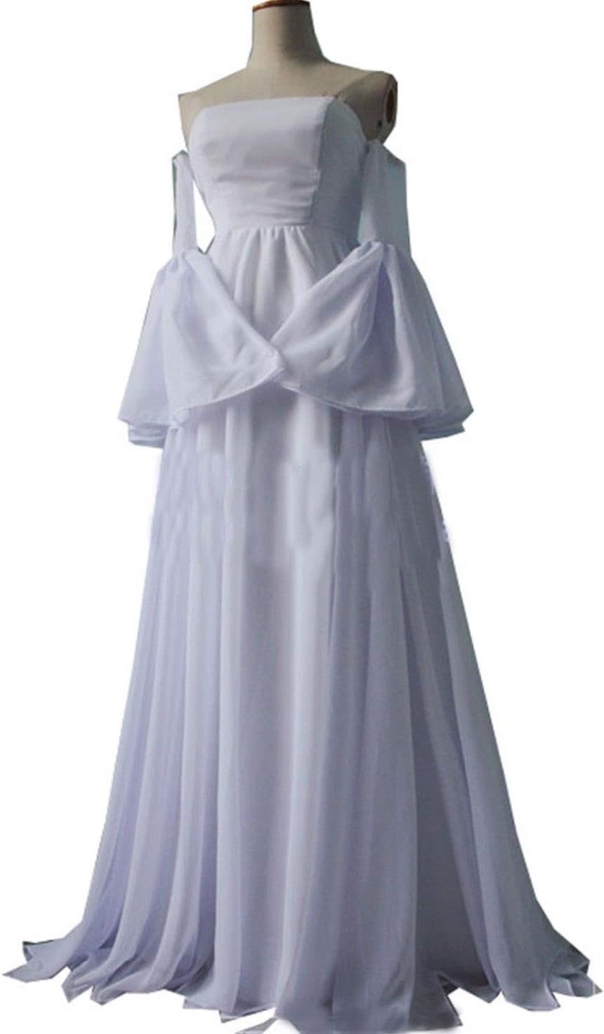Poetic Walk Anime Costume Womens Princess Cosplay Costume Lolita White Party Dress Custom