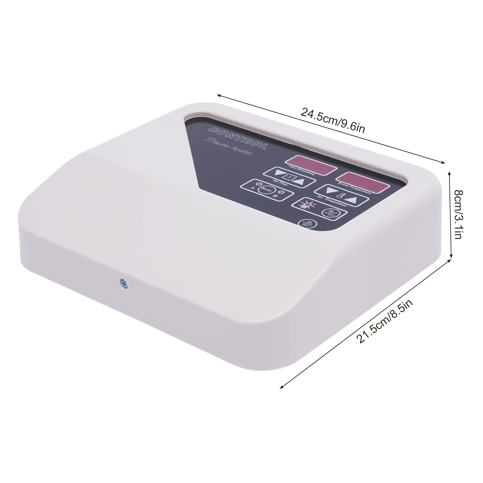 Commande de sauna externe 220-240 V - Appareil de commande de poêle de sauna 3-9 kW - Contrôleur numérique - Protection anti-fuite et fonction mémoire pour saunas privés, spas, centres de fitness