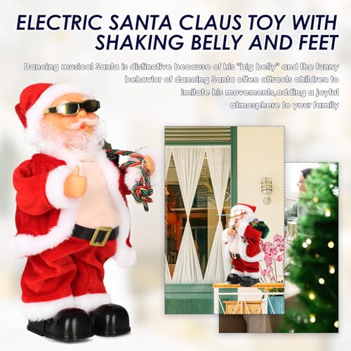 Muñeco Navideño Santa Claus Musical y Bailarín Eléctrico miniatura 3
