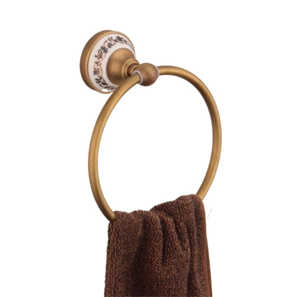 Soap Dishes, Antique Bathroom Accessories Porcelain Hardware Sets Ceramic, Web(Towel Ring)