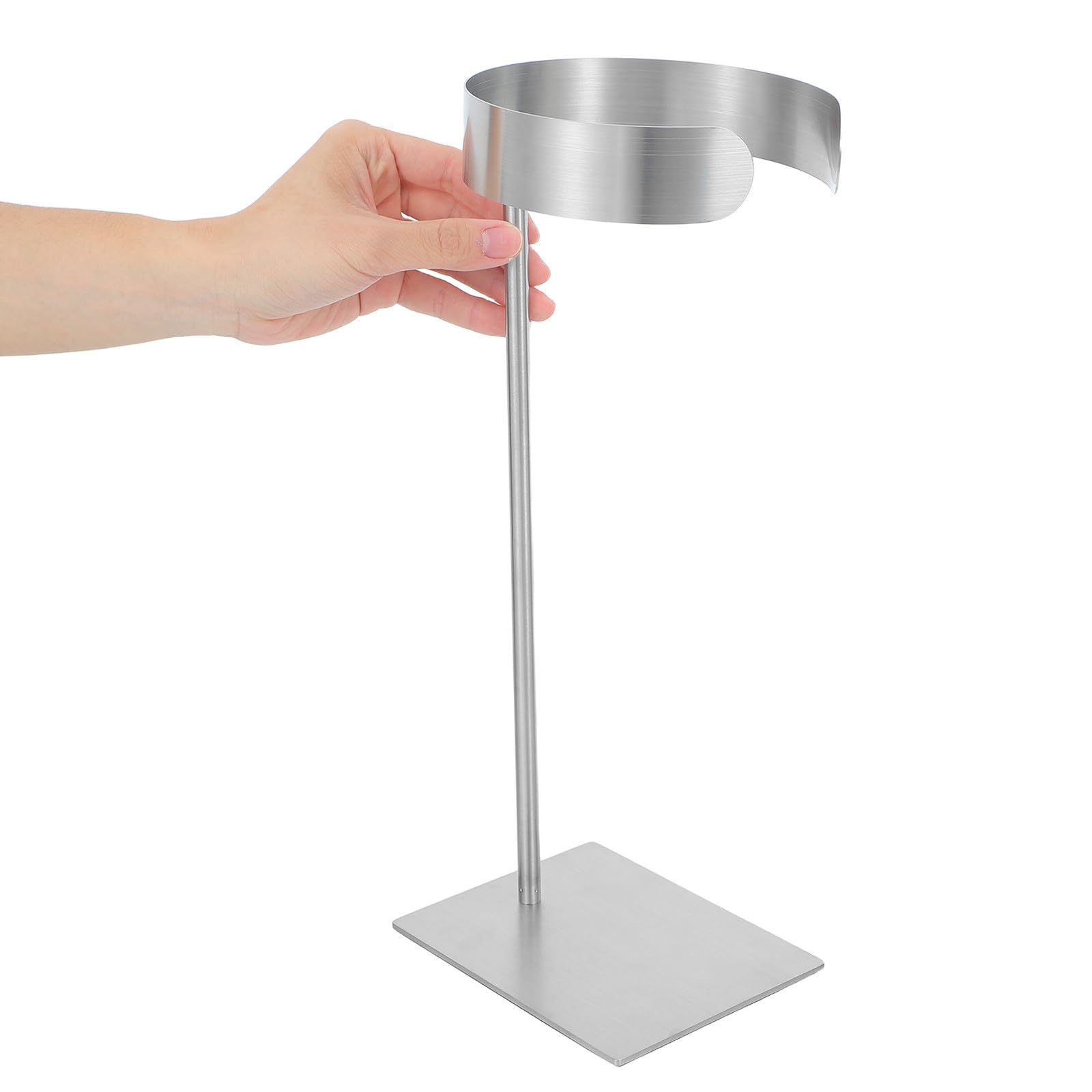 Porta Cravatte da Esposizione Regolabile in Acciaio Inox Argento | Cravatte e Cinture, Supporto Verticale Stabile, Design Retrò 2026, Uso in Boutique e Spazi Armadio