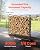 VEVOR Firewood Rack with Waterproof Cover, 4 ft Outdoor Firewood Holder, 1/4 Cord Storage Metal Log Holder, 400lb Max Weight Capacity, Top Covered, Powder-Coated Wood Storage Rack for Fireplace Deck