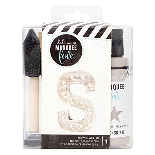 American Crafts 312463 Heidi Swapp Marquee Accessories Distressing Kits Whitewash 5 Piece