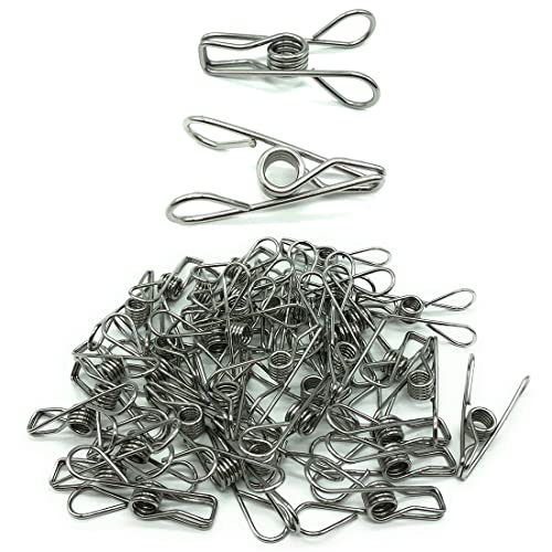 A-CRAFT 40個セット ステンレス 洗濯バサミ 錆びない 紫外線に強い 耐久性 長持ち (小サイズ40個)