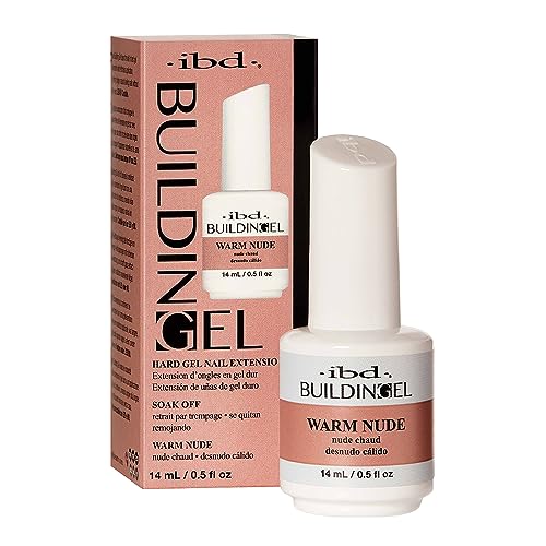 IBD Builder Gel, Cover Pink - Hard Gels Nail Extension for Strength & Length, Soak Off LED/UV for Natural Overlay & Tip Application, 0.5 oz, 1 Pack