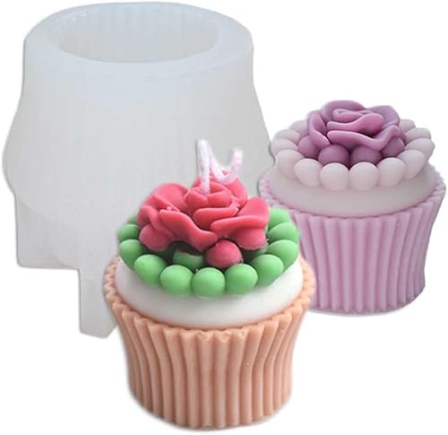 Tone Fun Mafen - Moldes de silicona con forma de flor para hacer velas, resina, velas de aromaterapia, jabón de cera hecho a mano, decoración del