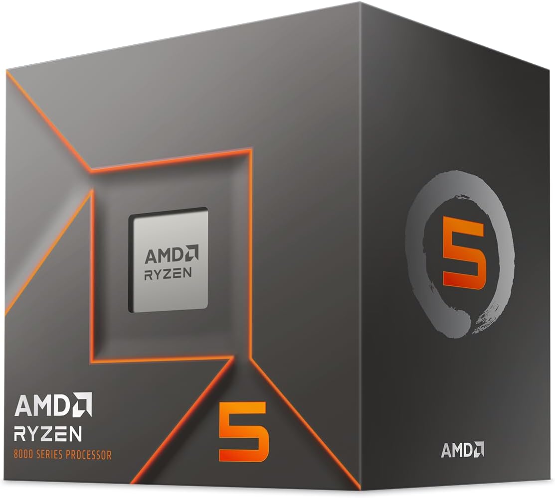 AMD CPU Ryzen 5 8400F, with Wraith Stealth Cooler AM5, 4.2 GHz, 6 Core/12 Thread, 22 MB, 65W, Authorized Dealer 100-100001591BOX/EW-1Y