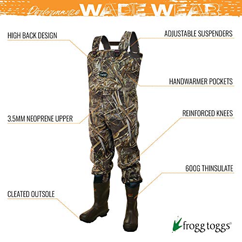 Image of FROGG TOGGS Amphib Neoprene Bootfoot Waterproof Fishing Camo Chest Wader