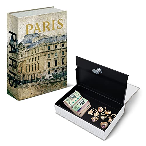 Catálogo de Caja para Dinero Con Llave los 10 mejores. 43 Redlemon Caja Fuerte en Forma de Libro Falso con Cerradura para Guardar Dinero, Joyas y Más (15.5x24x5.5 cm), Caja de Seguridad para Librero, Hogar y Oficina. Ultra Resistente,...