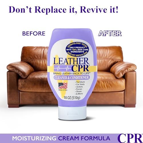 Leather CPR Cleaner & Conditioner 18oz - Cleans, Conditions, Restores & Protects Leather Furniture, Handbags, Car Seats, Interior, Jackets, Boots, Purses, Shoes, Couch, Saddles, Tack & More - Image 5