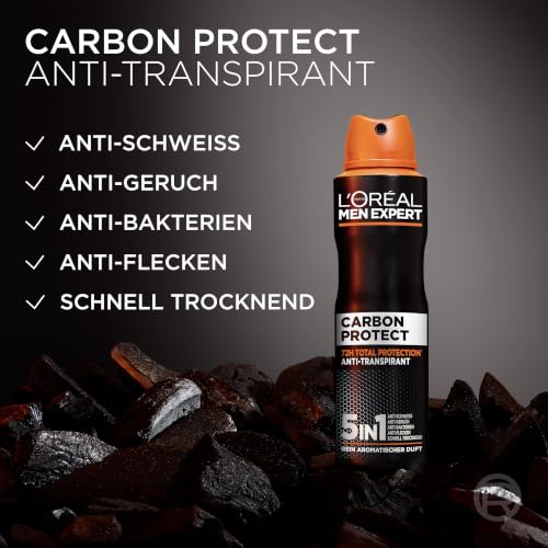 L'Oréal Men Expert Deo für Männer, 5-in-1 Deospray gegen Geruchsbildung, Nässe, Bakterien und weiße Rückstände für bis zu 48 Stunden… – Ansicht 5