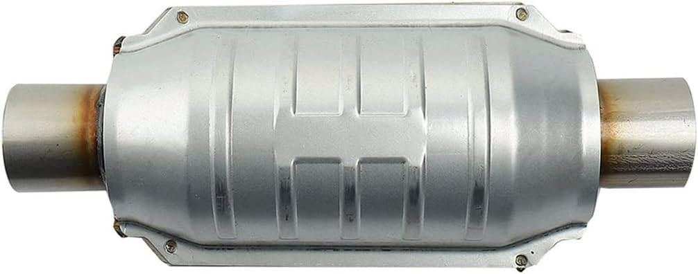 MAYASAF 【2 PACK】2" Inlet/Outlet Universal Catalytic Converter, with O2 Port & Heat Shield (EPA Compliant)