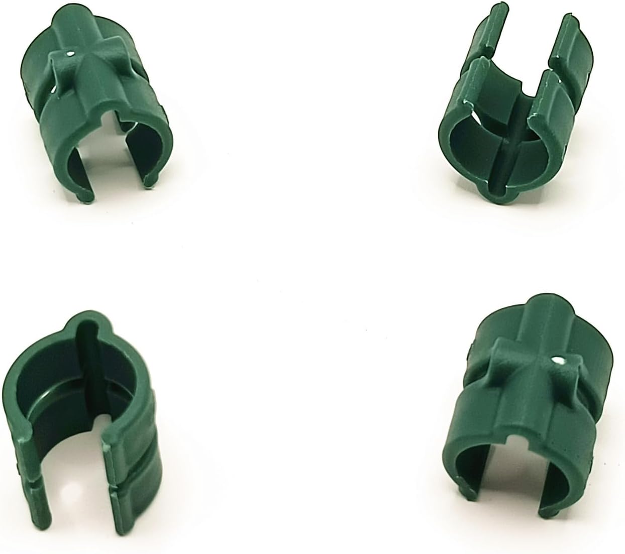 16PCS Plastic Greenhouse Shelf Clip Buckles for 0.63 inch Tube Fixed Greenhouses Shelves Grid and Film（Green）