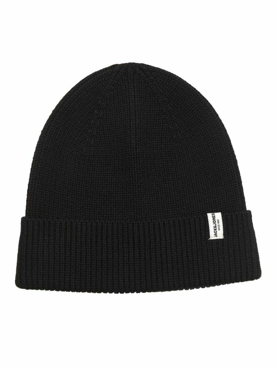 Jack & Jones Men's Jacbrink Ln Beanie Hat, Black/, One Size UK