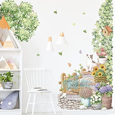 Amazon Co Jp ウォールステッカー おしゃれ 猫 花 ひまわり 壁紙シール ウォールペーパー 植物 剥がせる 防水 Pvc素材 インテリア Diy シール 北欧風 部屋飾り 30x90cm 2枚セット ホーム キッチン Amazon Co Jp ウォールステッカー おしゃれ 猫 花 ひまわり 壁紙シール ウォールペーパー 植物 剥がせる 防水 Pvc素材 インテリア Diy シール 北欧風 部屋飾り 30x90cm 2枚セット ホーム キッチン