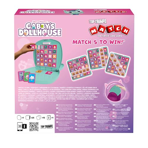 Top Trumps Gabby's Dollhouse Match Play with your favourite characters including Gabby and her friends travel board game gift and toy for Boys and Girls Aged 4 plus - Image 3