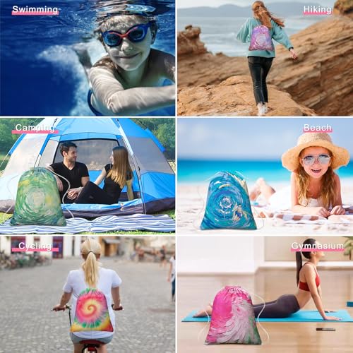 50 Pcs Tie Dye Cotton Drawstring Bags, Draw String Backpack Items to Tie Dye, White Bags Stuff to Tye Dye, Things to Tie Dye Kit Blanks, Gift Pouches for DIY Birthday Party Favors Gym4