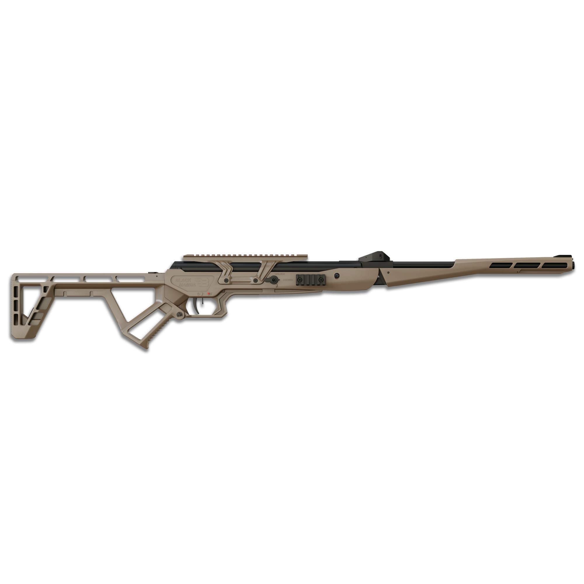 Black Bunker BM8 177 Caliber Breakbarrel Air Rifle w/Accessory Case - Coyote Tan (Threaded)