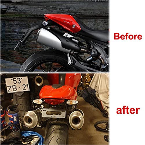 Kennzeichenhalter Motorrad Gebrauch for Ducati Monster 659 696 795 796 1100 EVO Alle Jahre Kennzeichenhalter Halterung Heckschwanz Tidy Fender Eliminator Kit