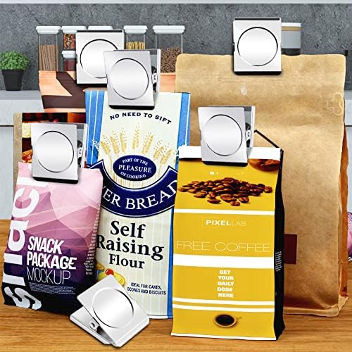 Grtard 4 Pack Large Magnetic Clips, Fridge Magnet Clips, Strong Magnet Clips, Whiteboard Magnet Clips Heavy Duty, 2.2 Inch Extra Large Clip Magnets for Whiteboard, Kitchen, Office, Classroom, Bags,DIY