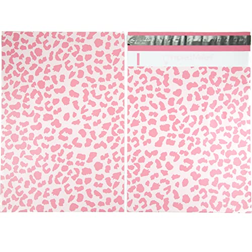 Image of Inspired Mailers - Poly Mailers 10x13-100 Pack - Rose Gold Cheetah - Shipping Bags for Clothing - Large Mailing Envelopes - Shipping Envelopes - Mailing Bags - Package Bags