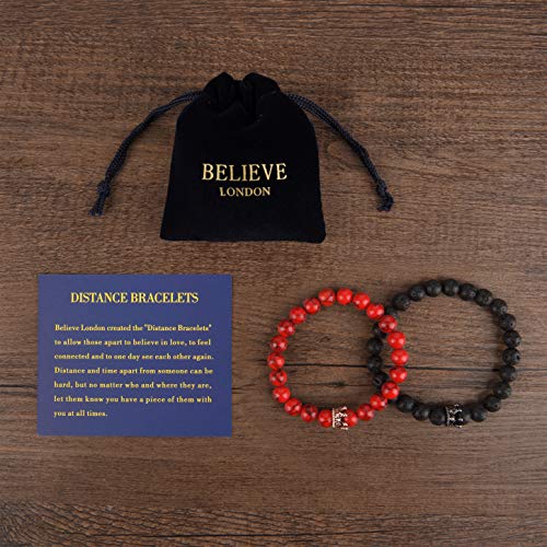 image for Believe London Distance Bracelets Couples Relationship Strong Elastic 