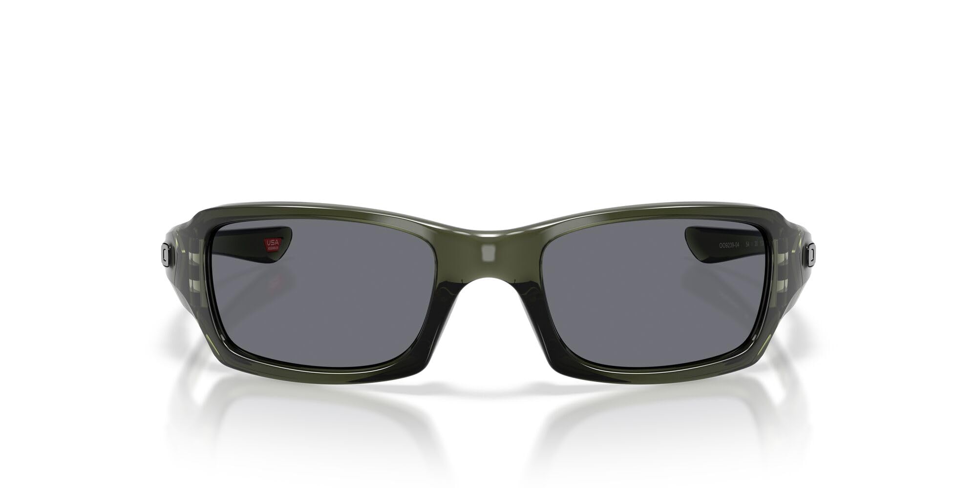Oakley Męskie prostokątne okulary przeciwsłoneczne OO9238 Fives Square, Atrament oliwkowy/szary, 54 mm