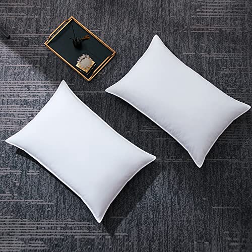 URBANLIFE Goose Down Pillows - Feather Pillows Standard Size Set of 2 Firm for Sleeping White Bed Pillow 20 x 26 URBANLIFE Goose Down Pillows - Feather Pillows Standard Size Set of 2 Firm for Sleeping White Bed Pillow 20" x 26"