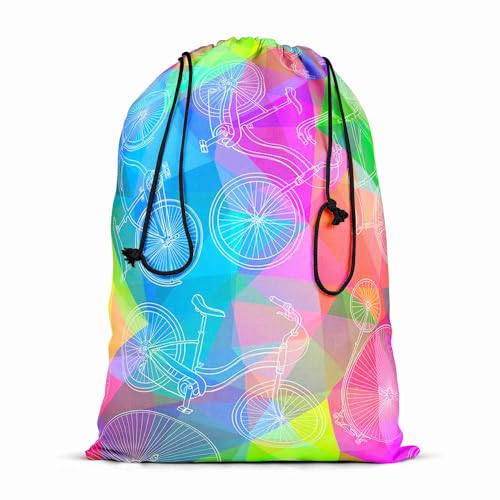 Image of ArtzFolio Bicycles D6 | Reusable Sack Bag | Bag for Gym, Storage, Vegetable & Travel