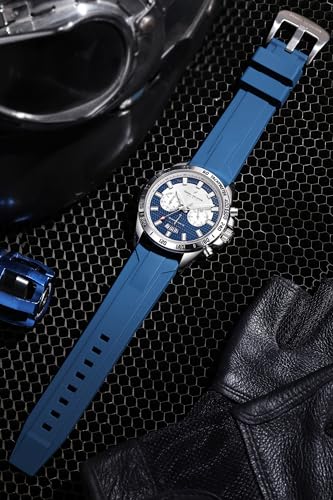 Image of Daniel Hechter Paris Pantheon Collection Pantheon Collection Unique Multifunctional Watch for Men with Textured Round Dial Silicon Strap & Date Indicator-DHM1010