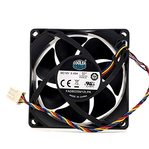 FA08025M12LPA 8025 DC12V 0.45A 4wire temperature control cooling fan