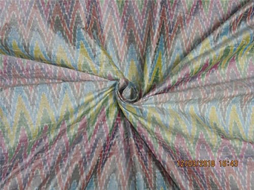 Soie Dupion Ikat multicolore tissu poétique pour donner vie à vos idées
