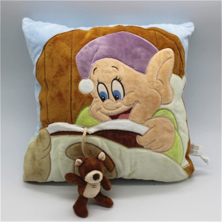 LEUYA Juguetes de Peluche Dibujos Animados Blancanieves Siete enanitos Duermen Almohadas Juguetes de...