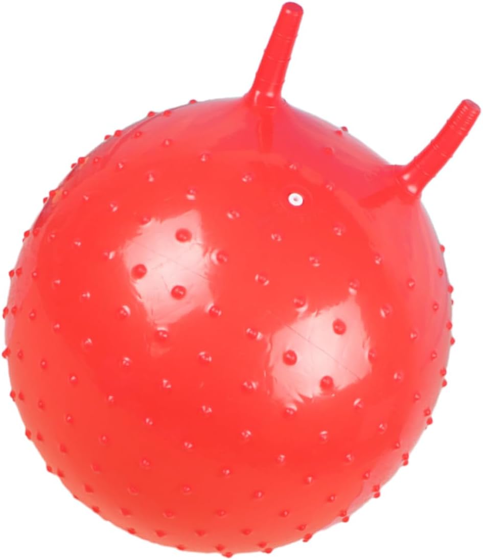 Garneck Inflatable Thorned Croissant Jumping Ball for Random Color Fitness PVC Balance Trainer Massage Exercise Ball for Sensory Integration and Outdoor Play Random Color