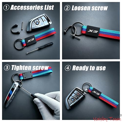 Image of Automotive Keychain compatible with BMW X3 Key Fob
