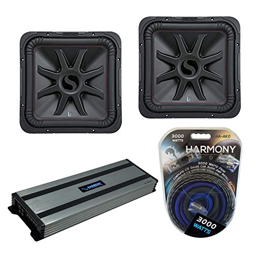 Harmony Audio Kicker (2) 45L7R152 Car Audio L7R Square 15