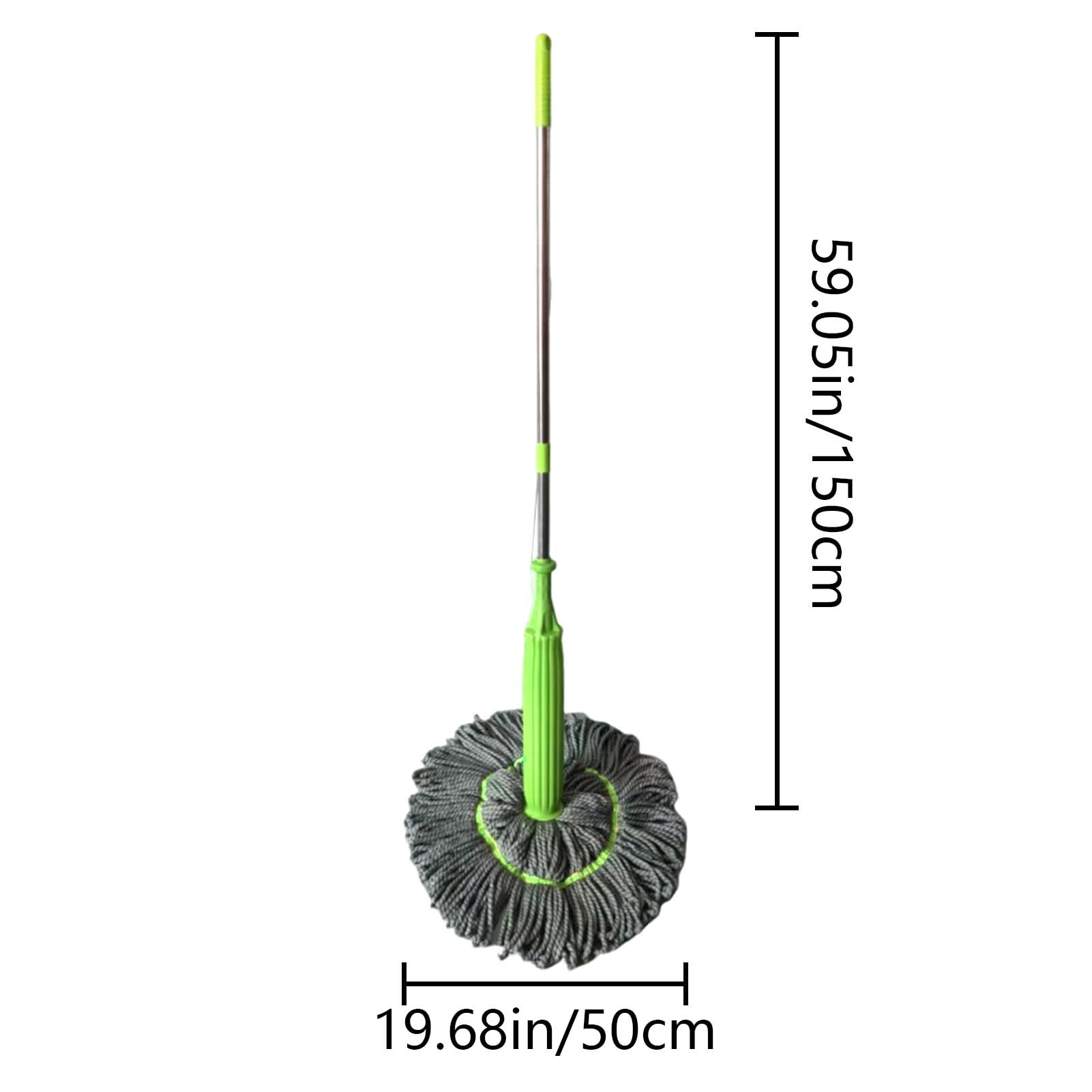 Trapeadores giratorios para Limpieza de Pisos, trapeador Giratorio para el | hogar | Fregona exprimible para limpieza del hogar - Trapeador de limpieza deshidratado de microfibra 2 en 1 para cocina, bañ