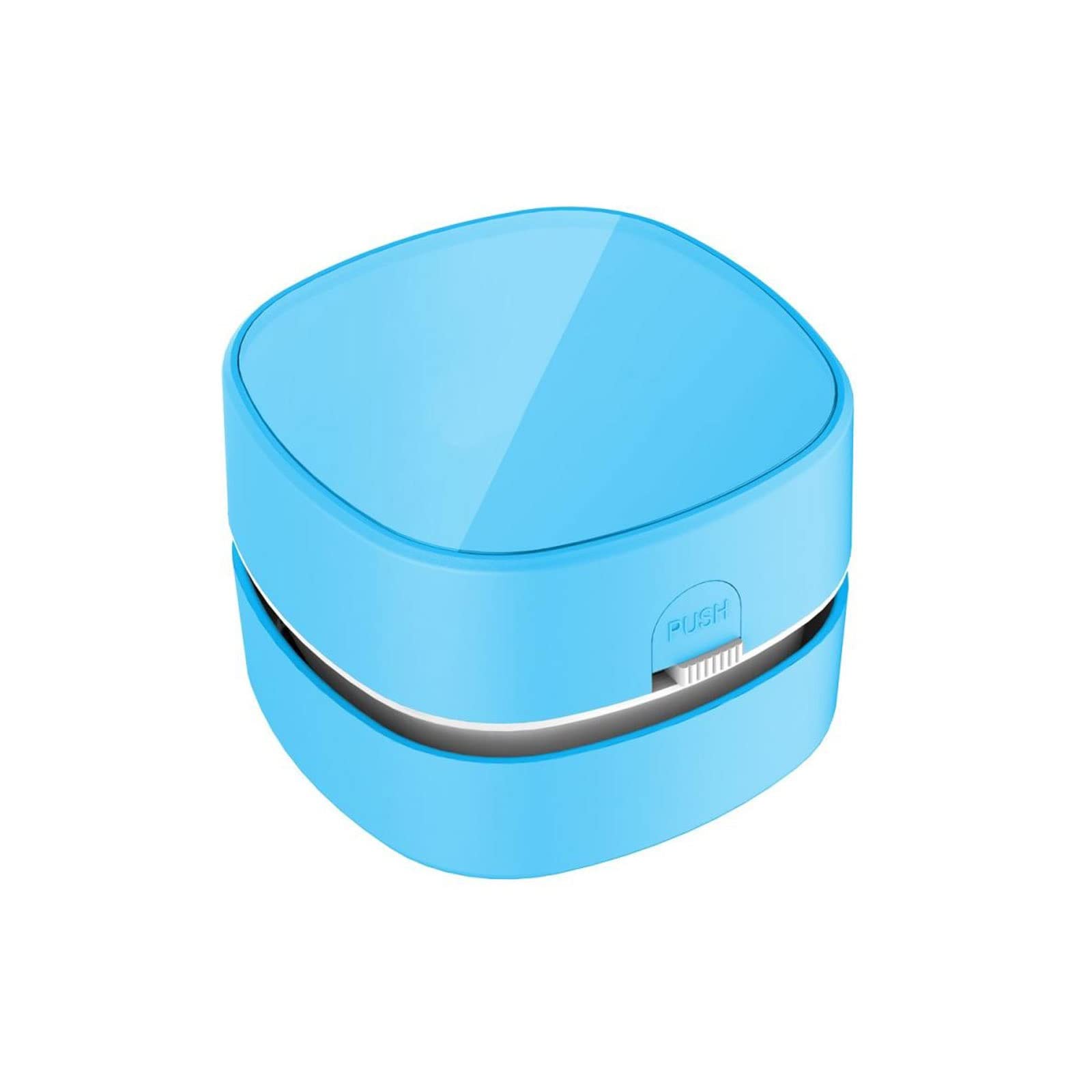 Aspiradora de Mano, aspiradora de Escritorio, barredora de Polvo de Migas de Mesa inalámbrica portátil para el hogar, Oficina, Coches, Teclado, Recargable por USB (Color: Azul)