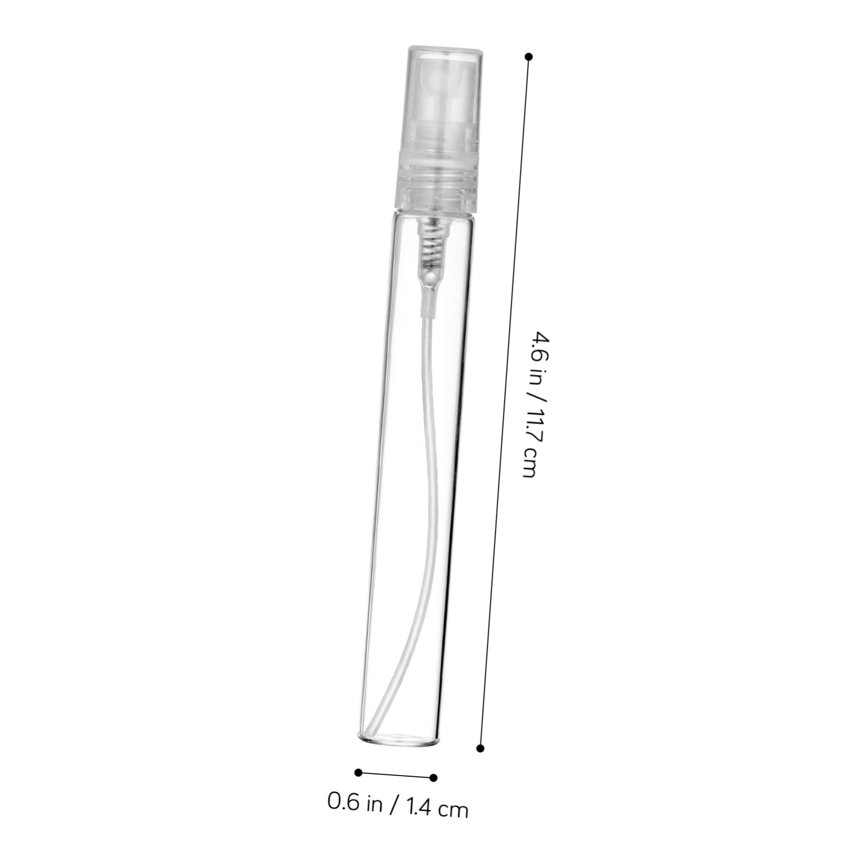 FRCOLOR 70piezas Botellas De Viaje Rellenables Botellas De Vidrio Atomizador Para Perfume y Cuidado Dispensadores Mini Transparentes Envases Portátiles Prueba De Fugas