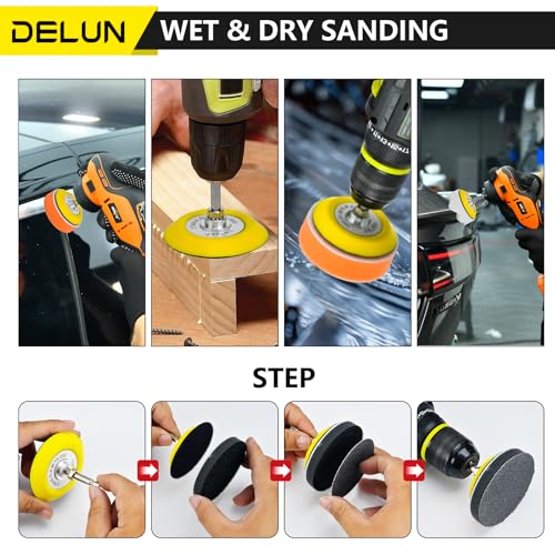 DELUN 138-PC Sanding Disc Drill Polishing Kit with Code - Image 5