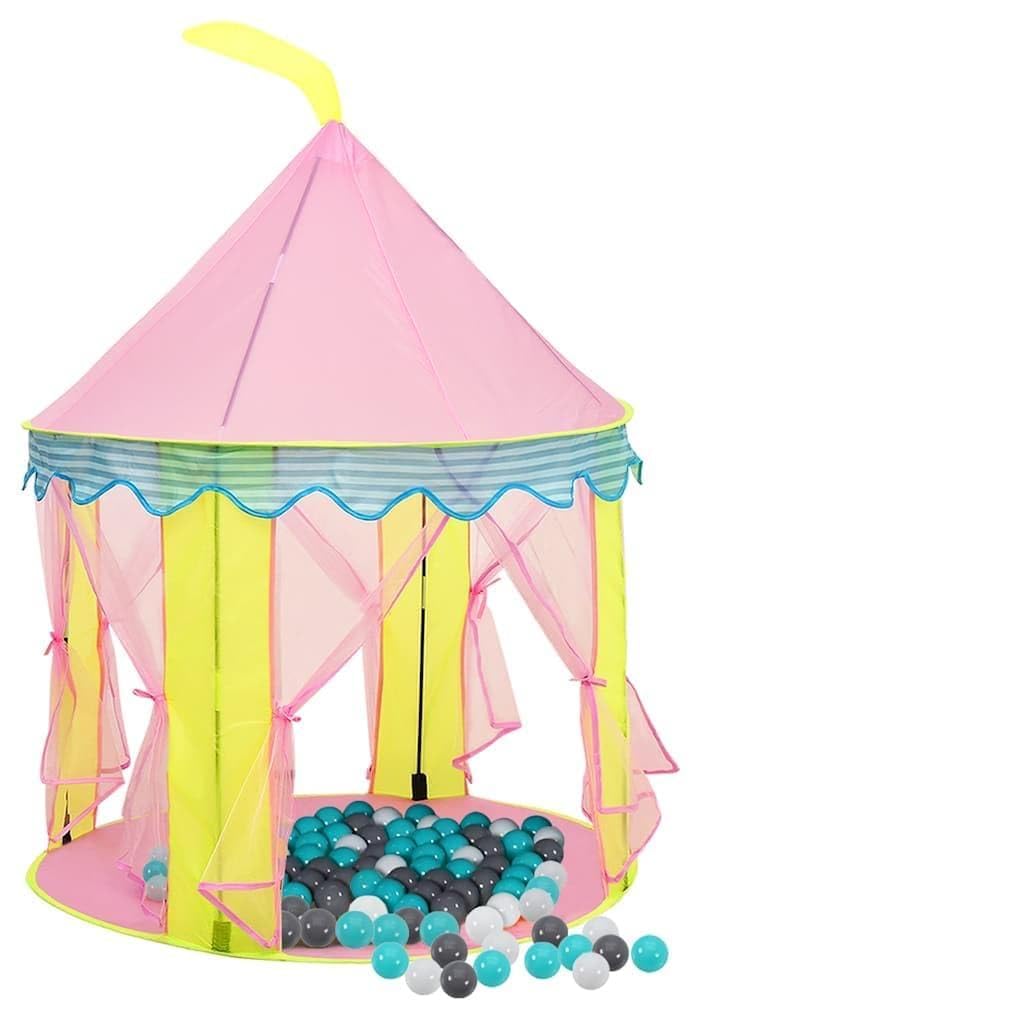 Genérico Tienda de Juegos para niños con 250 Bolas Rosa 100x100x127 cm,Juegos y Juguetes,Estructuras para Juegos al Aire Libre,Tiendas y túneles de Juego,Rosa,3107746