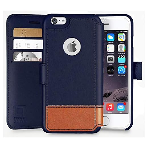 LUPA iPhone 6S plus wallet case, iPhone 6 plus Wallet Case, Durable and Slim, Lightweight with Classic Design & Ultra-Strong Magnetic Closure, Faux Leather, Desert Sky, For Apple iPhone 6s plus/6 plus