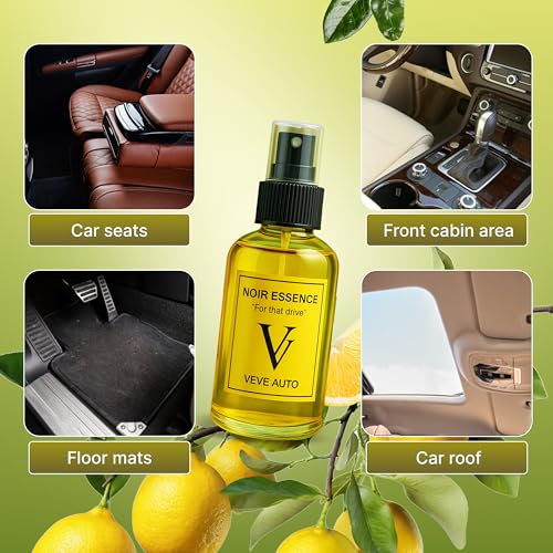 Image of Luxury Lemon Car Perfume Spray - Long Lasting Car Fragrance (50ml) | Long Lasting Car Fragrance for Premium Vehicles | Best Car Perfume for Luxury Cars | Odor Neutralization Luxury Perfumes
