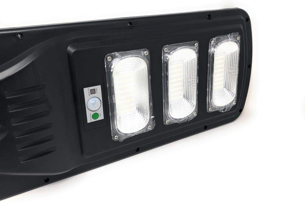 4X LAMPIONE STRADALE LED 90 W PANNELLO SOLARE FOTOVOLTAICO con telecomando