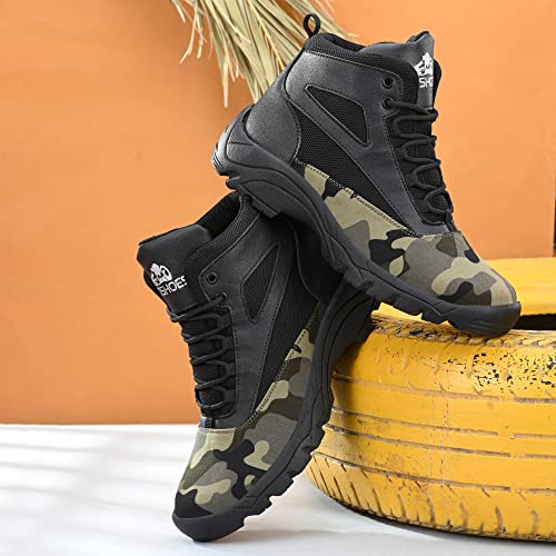 Image of Leo's Fitness Shoes Men's Jungle Hiking Outdoor Boots For Trekking Backpacking Mountaineering & Other Activities