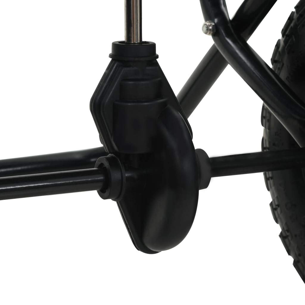 Festnight- – Carro esparcidor de Sal de Mano para jardín, 15 L, esparcidor de PVC y Marco de Acero 92 x 46 x 70 cm