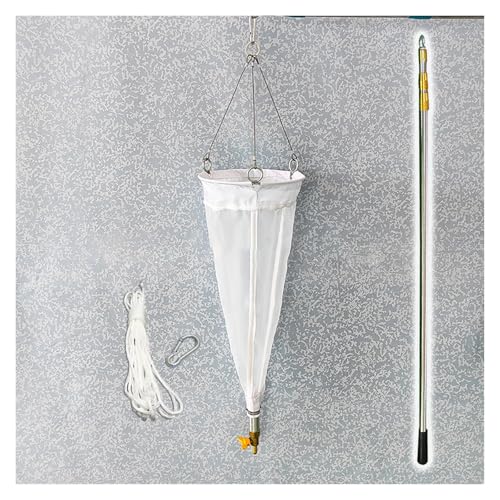 #13#25 Plankton Net for Protozoa, 125 200 Mesh Thickened Experimental Nylon Collection Nets, for Lake River Sampling Phytoplankton/Rotifers/Zooplankton(13# 125 Mesh)