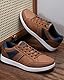 LANGDU Freizeitschuhe Herren Sneaker Schuhe Walkingschuhe Leichtgewicht Atmungsaktive Sportschuhe Größe41-46EU (Braun 17,45EU)