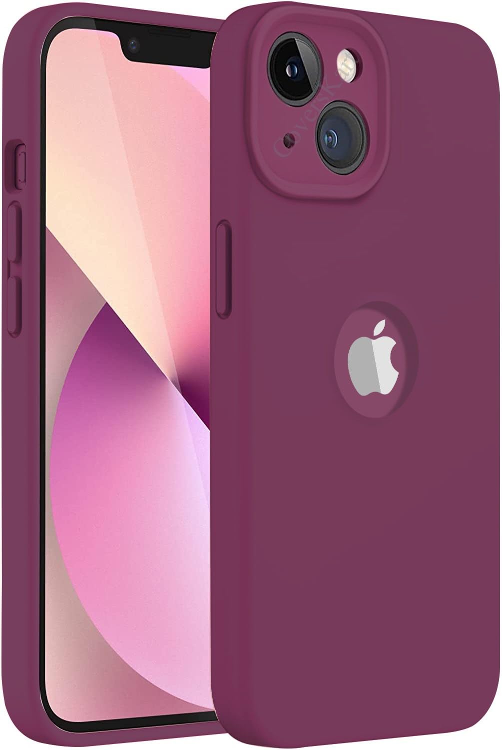 CoversKart® Ultra Hybird Liquid Silicone Back Case Cover for iPhone 14 Full Body Anti-Shock Camera Protection | Inner Microfiber Cloth with Logo View (Plum) (B0C7D3FVR3) Amazon Price History, Amazon Price Tracker